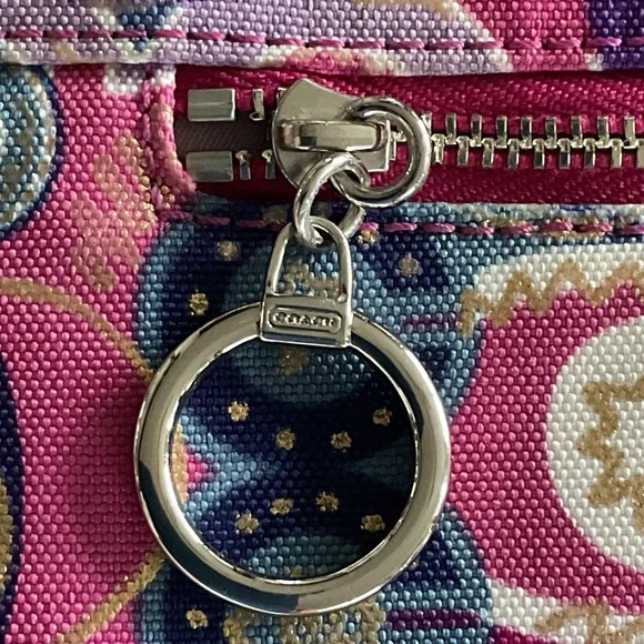 Coach Multicolor Poppy Y2K Wristlet EUC - Picture 4 of 6